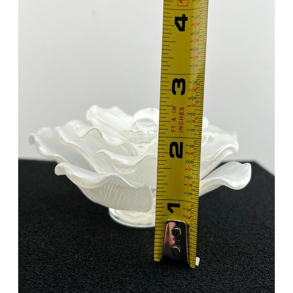 NIB WATERFORD Crystal White Rose Flower Head Paperweight Decor Floral Gift Lux - Picture 8 of 10